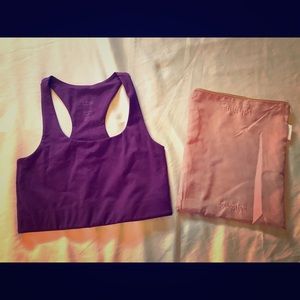 New Girlfriend Collective Plum Sports Bra